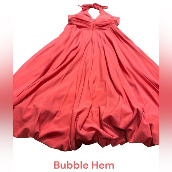 Old Hollywood Marilyn Monroe Bubble Skirt Dress  Vintage CACHE Orange Coral Sz 2 - Picture 4 of 14